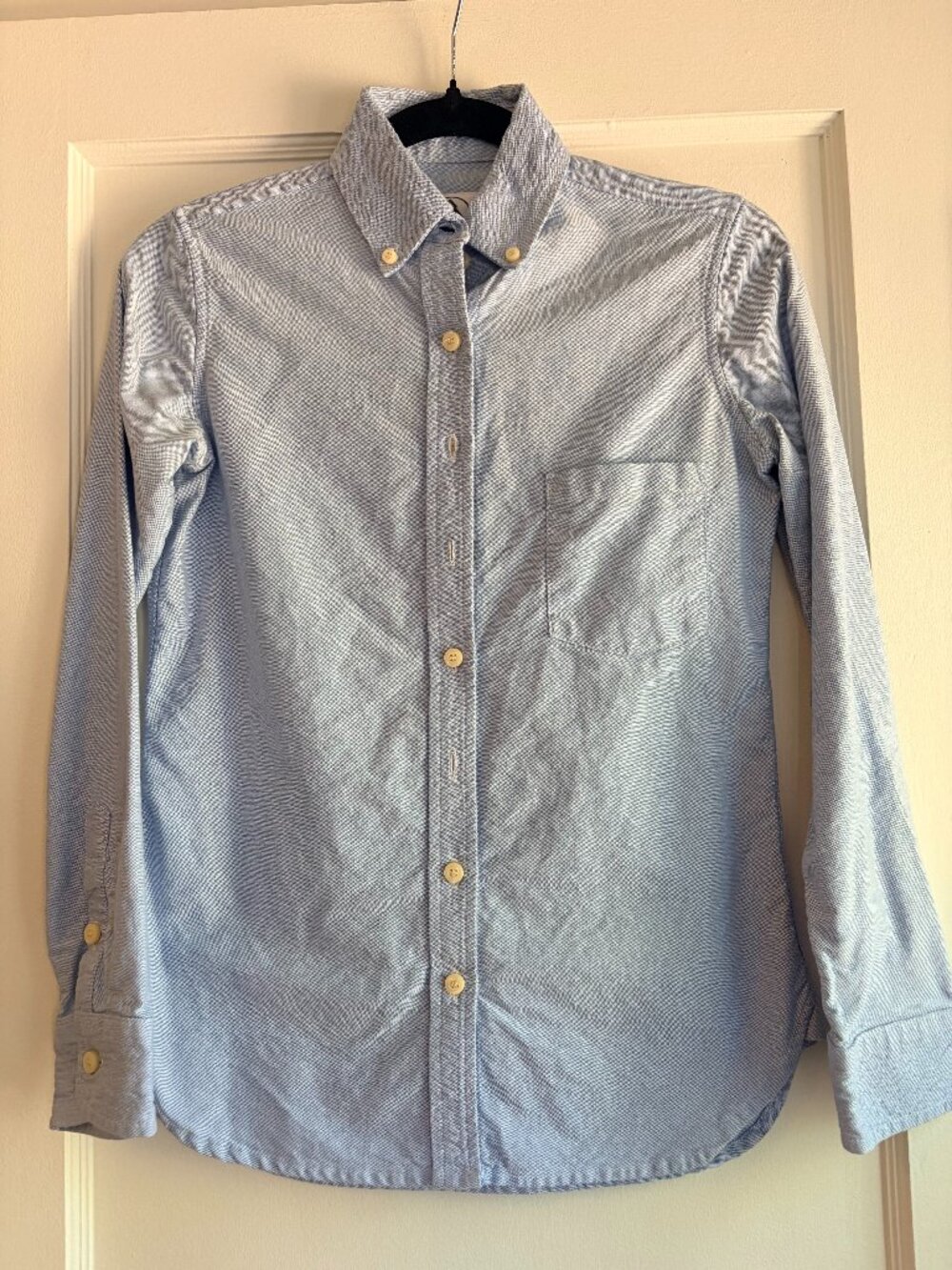 Tradlands blue oxford cotton button down shirt